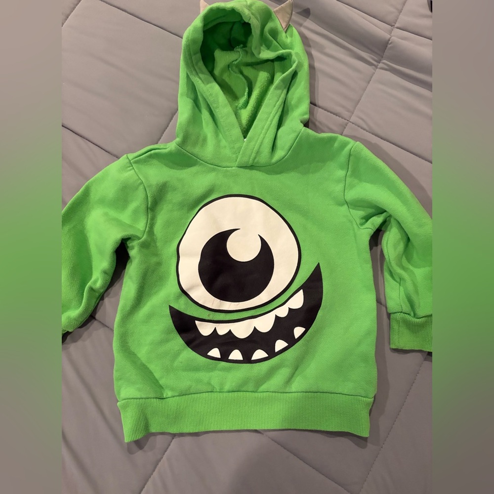 Disney Pixar Monsters Inc Mike Hoodie -2T